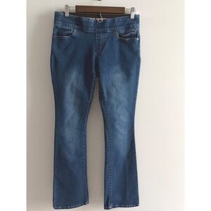 Harley-Davidson Womens Dark Wash Pull On Bootcut Denim Jeans Size 29